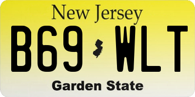 NJ license plate B69WLT