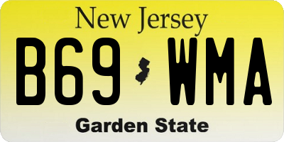 NJ license plate B69WMA