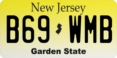 NJ license plate B69WMB
