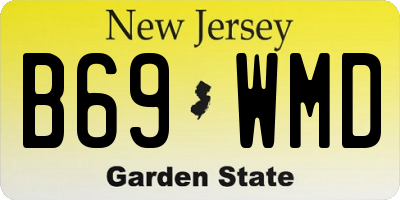 NJ license plate B69WMD