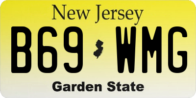 NJ license plate B69WMG