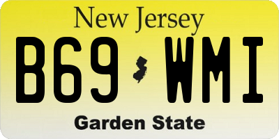 NJ license plate B69WMI
