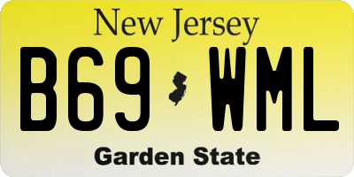 NJ license plate B69WML