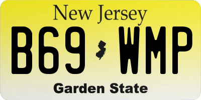 NJ license plate B69WMP