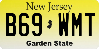 NJ license plate B69WMT