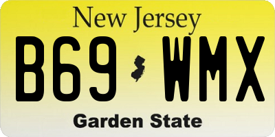 NJ license plate B69WMX