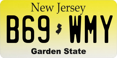 NJ license plate B69WMY