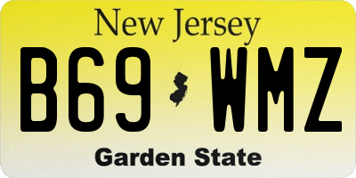 NJ license plate B69WMZ