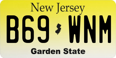 NJ license plate B69WNM