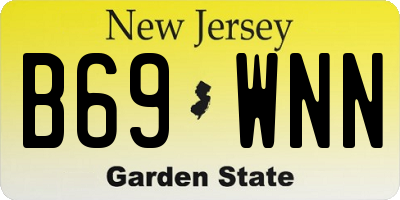 NJ license plate B69WNN