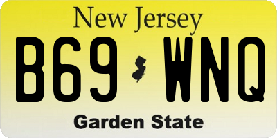 NJ license plate B69WNQ