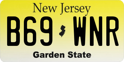 NJ license plate B69WNR