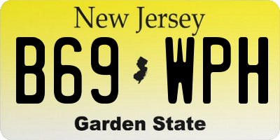 NJ license plate B69WPH