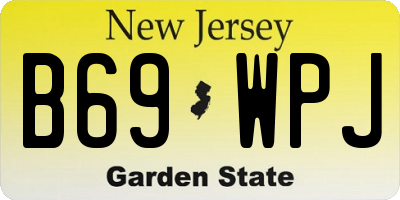 NJ license plate B69WPJ