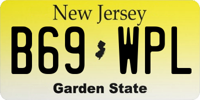 NJ license plate B69WPL
