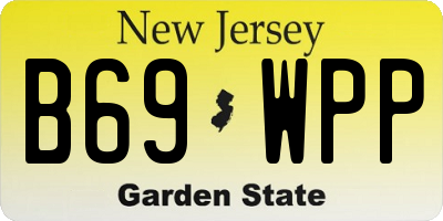 NJ license plate B69WPP