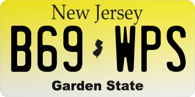 NJ license plate B69WPS