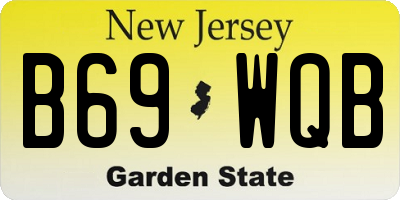 NJ license plate B69WQB