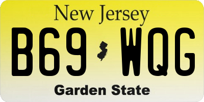 NJ license plate B69WQG