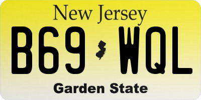 NJ license plate B69WQL