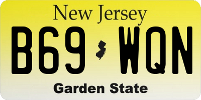 NJ license plate B69WQN