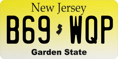 NJ license plate B69WQP