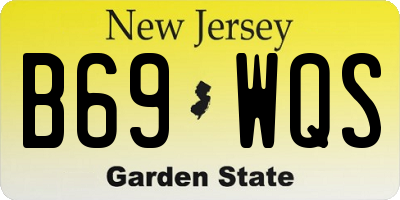 NJ license plate B69WQS
