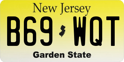 NJ license plate B69WQT