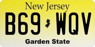NJ license plate B69WQV