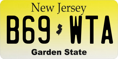 NJ license plate B69WTA