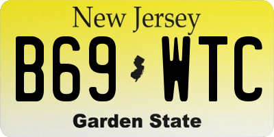 NJ license plate B69WTC