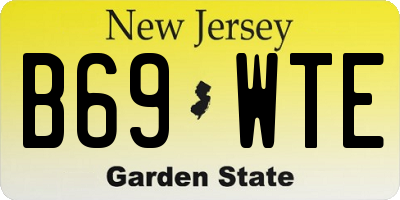 NJ license plate B69WTE