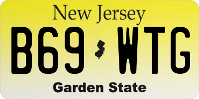 NJ license plate B69WTG