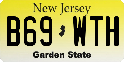 NJ license plate B69WTH