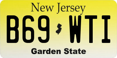 NJ license plate B69WTI
