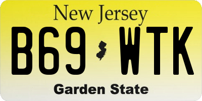NJ license plate B69WTK