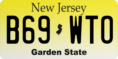 NJ license plate B69WTO