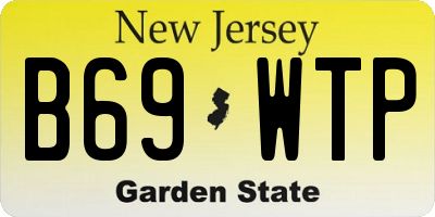 NJ license plate B69WTP