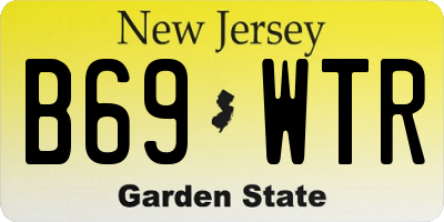 NJ license plate B69WTR