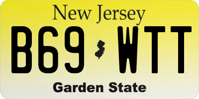NJ license plate B69WTT