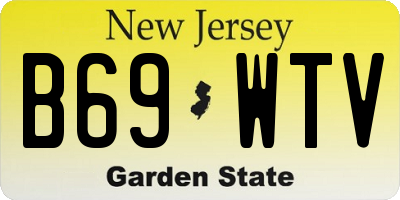 NJ license plate B69WTV