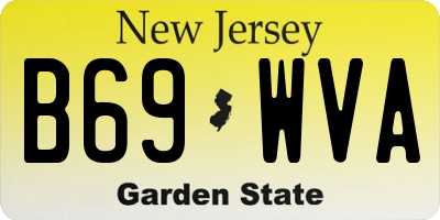 NJ license plate B69WVA