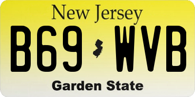 NJ license plate B69WVB