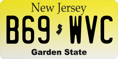 NJ license plate B69WVC