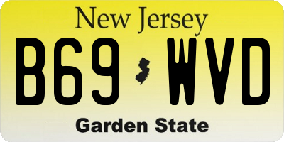NJ license plate B69WVD