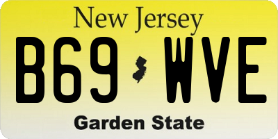 NJ license plate B69WVE
