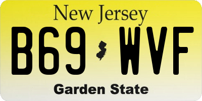 NJ license plate B69WVF