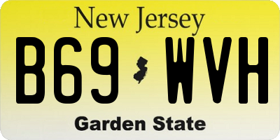 NJ license plate B69WVH