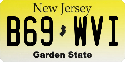 NJ license plate B69WVI