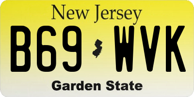 NJ license plate B69WVK